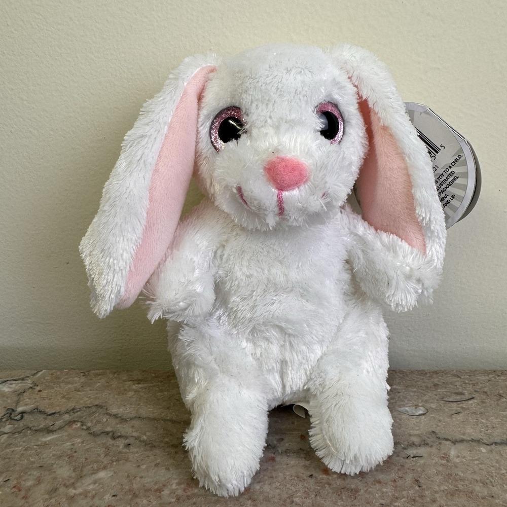 Winkeez Bonnie the Bunny, 2021 Wink-e-pedia, A Bunny Binky Plush, small, NWT